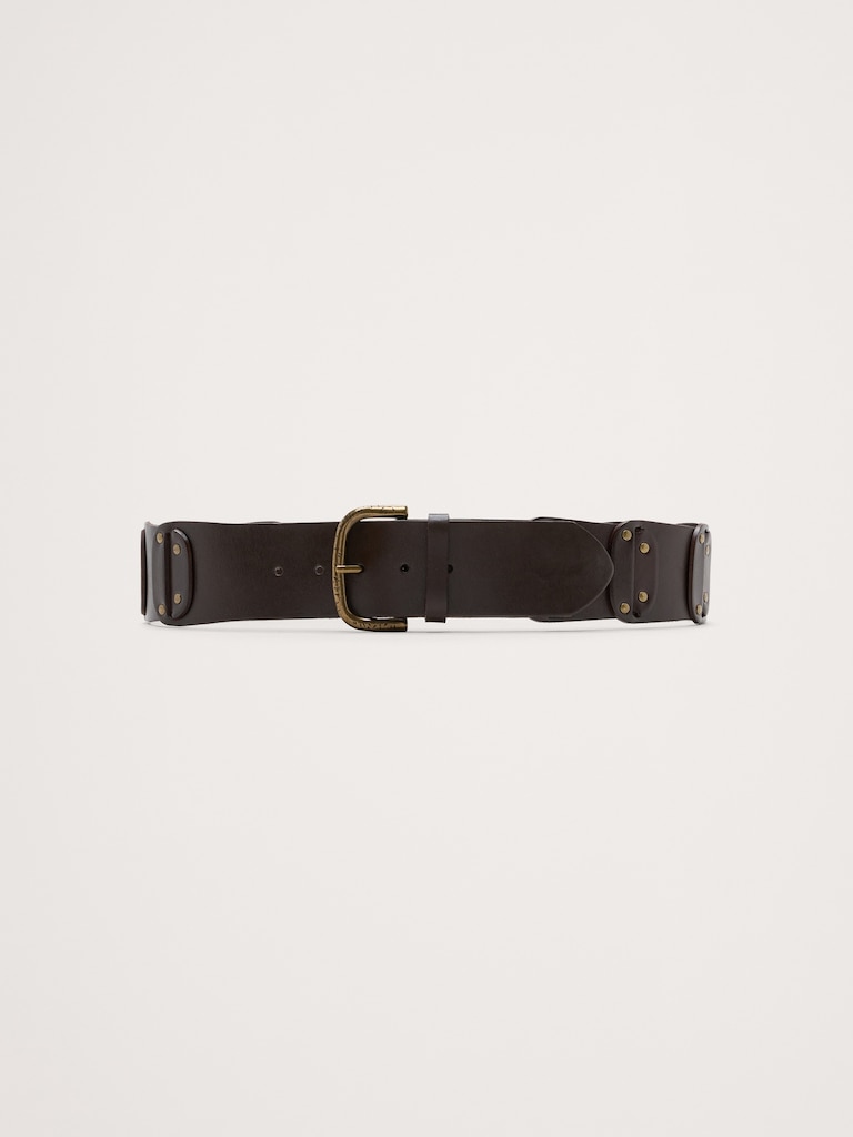 Leather Studded Belt