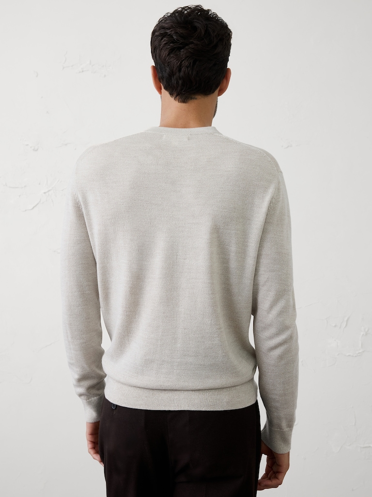 Merino Wool V-Neck Sweater