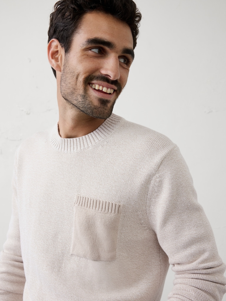 Contrast Pocket Sweater