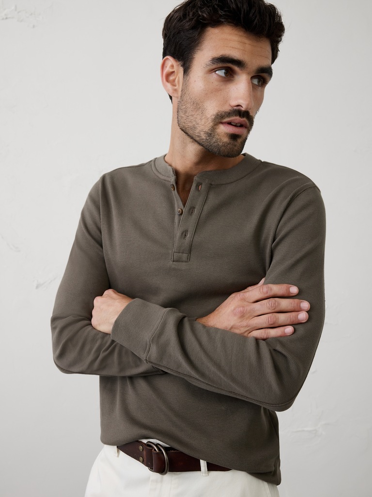 Mini Ribbed Henley