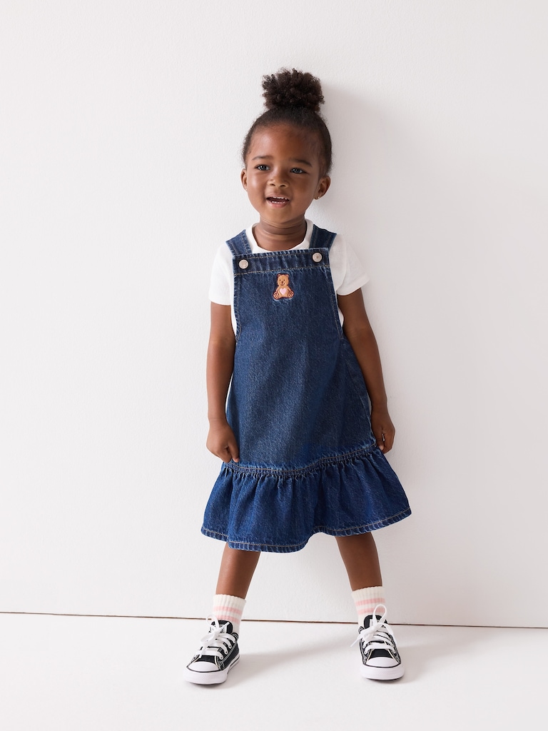 babyGap Brannan Bear Denim Skirtall
