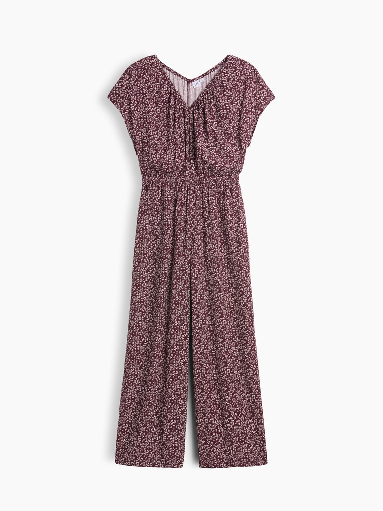 Flutter Sleeve Wide-Leg Jumpsuit