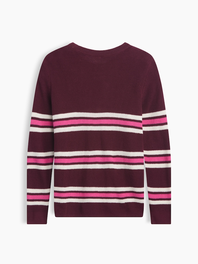 Kids Relaxed Stripe Crewneck Sweater