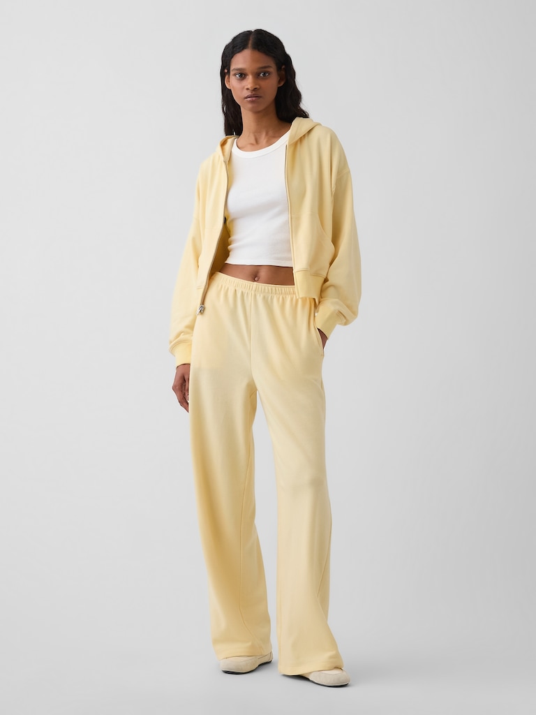 VintageSoft Terry Oversized Wedge Zip Hoodie