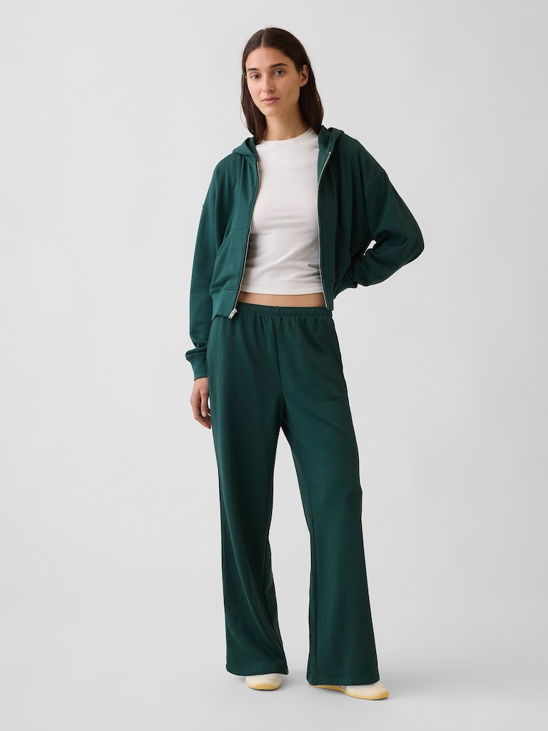 VintageSoft Terry Oversized Wedge Zip Hoodie