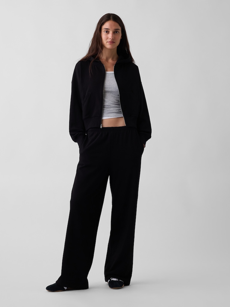 VintageSoft Terry Oversized Wedge Zip Hoodie