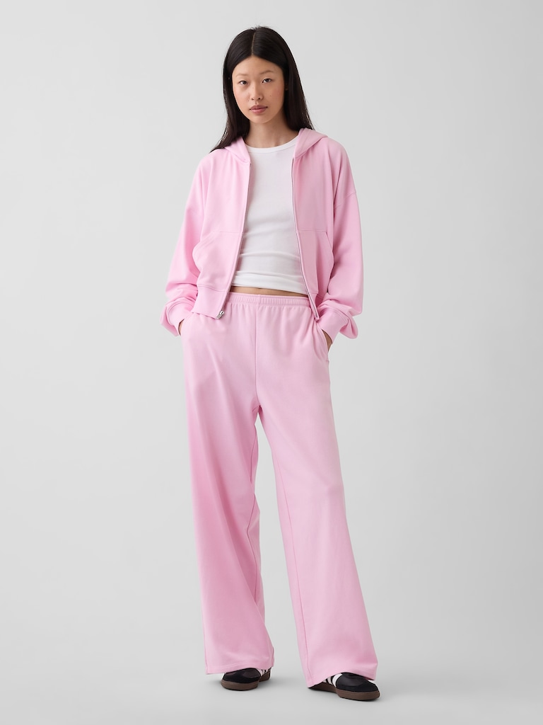 VintageSoft Terry Oversized Wedge Zip Hoodie