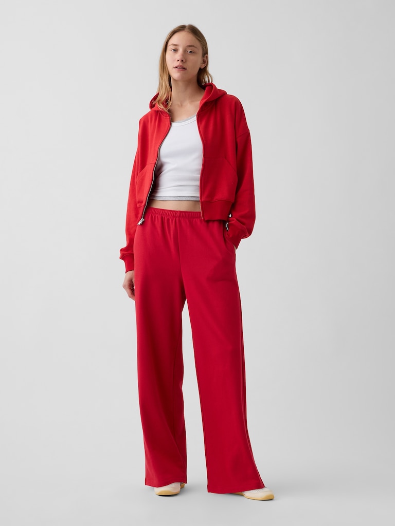 VintageSoft Terry Oversized Wedge Zip Hoodie