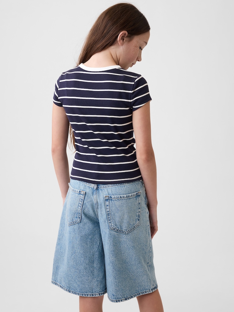 T-shirt côtelé pour Enfant