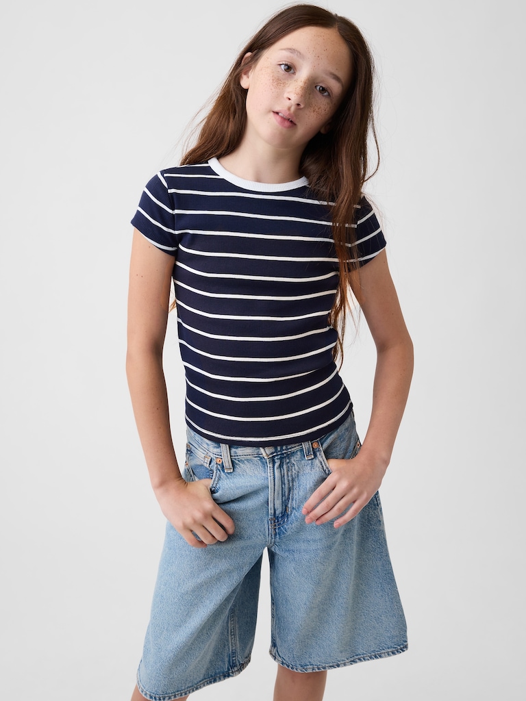 T-shirt côtelé pour Enfant