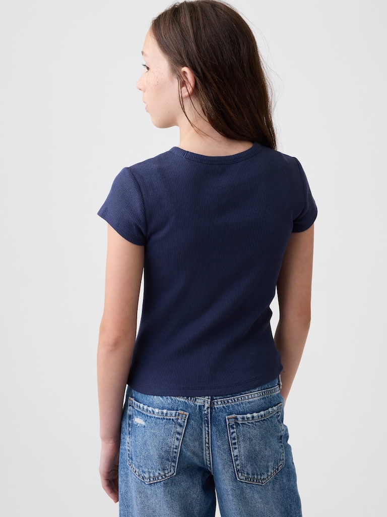 T-shirt côtelé pour Enfant
