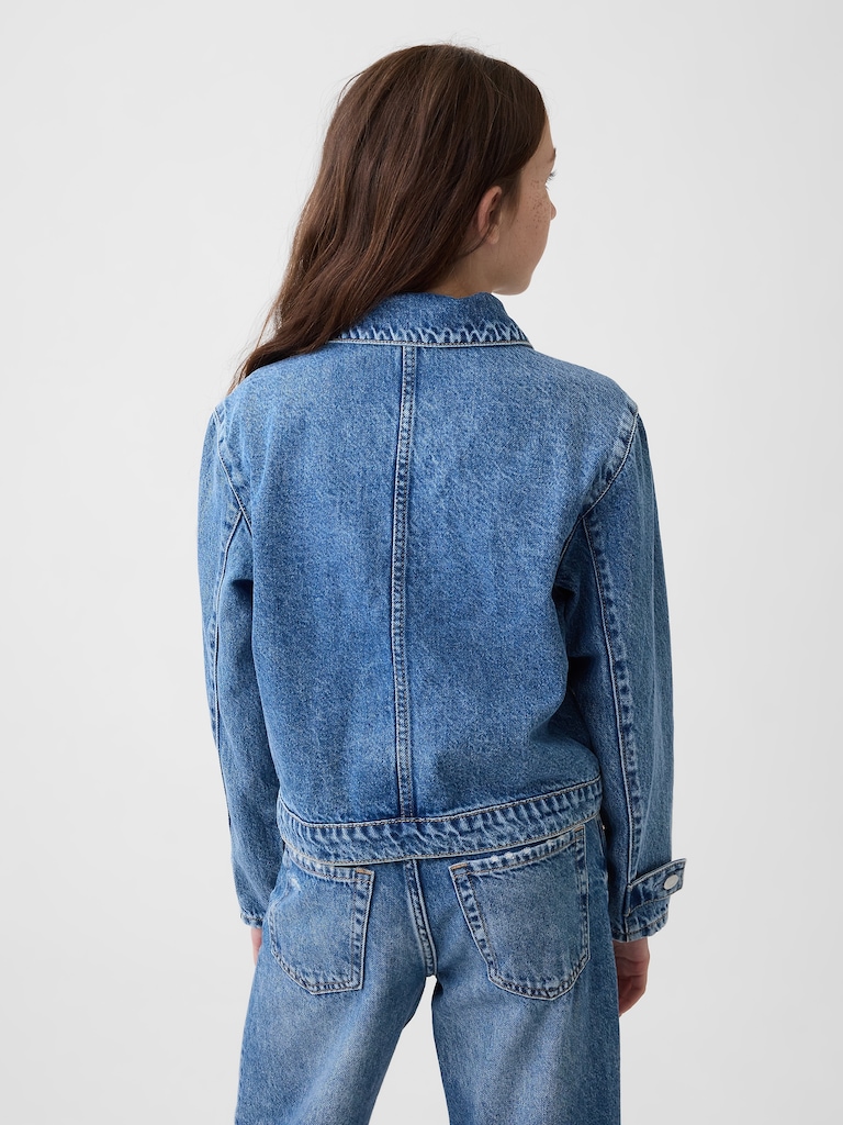 Kids Denim Patch Pocket Jacket