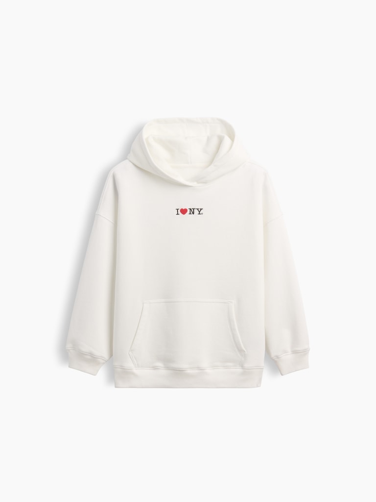 Kids VintageSoft Oversized I Heart NY Hoodie