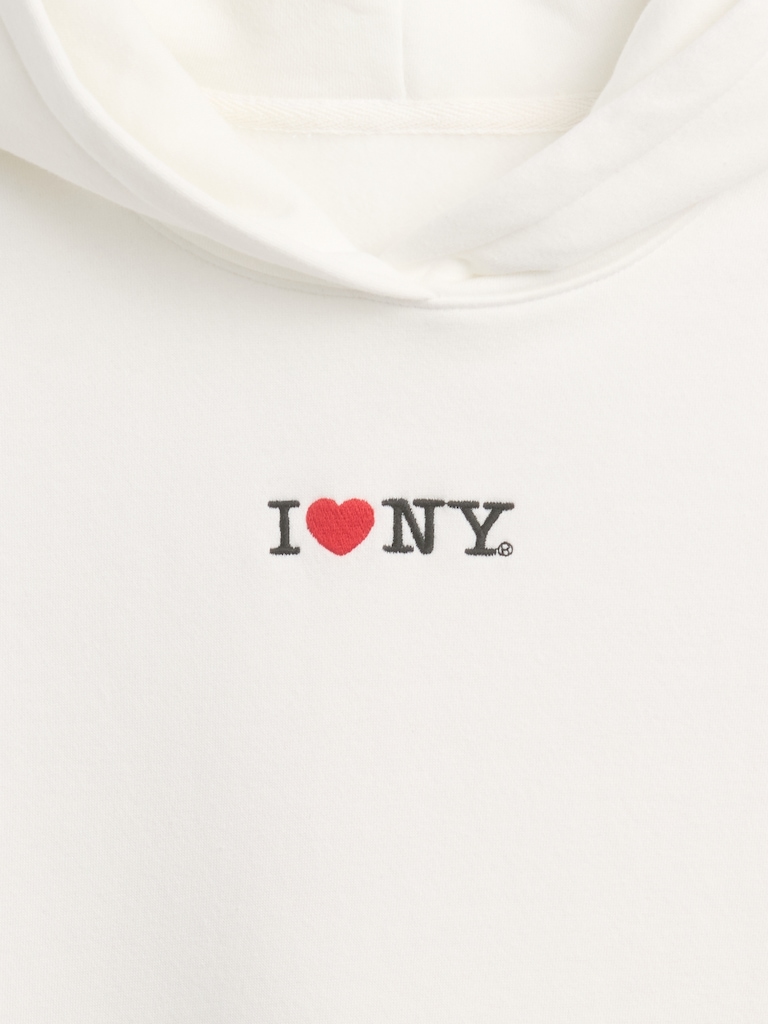 Kids VintageSoft Oversized I Heart NY Hoodie