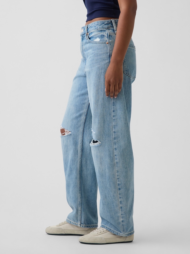 Curvy High Rise Barrel Jeans