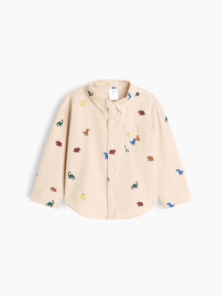 Baby & Toddler Print Oxford Big Shirt