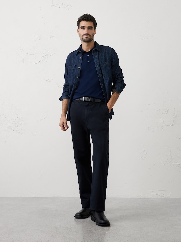 Merino Wool Polo Sweater