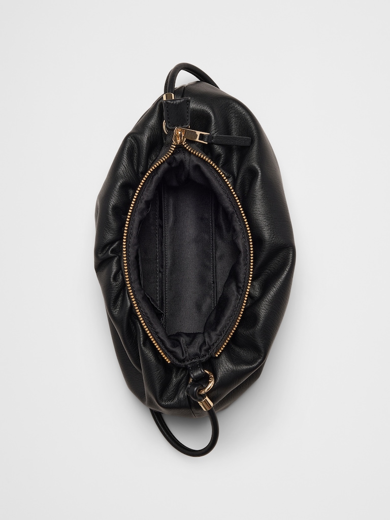 Vegan Leather Cloud Crossbody Bag
