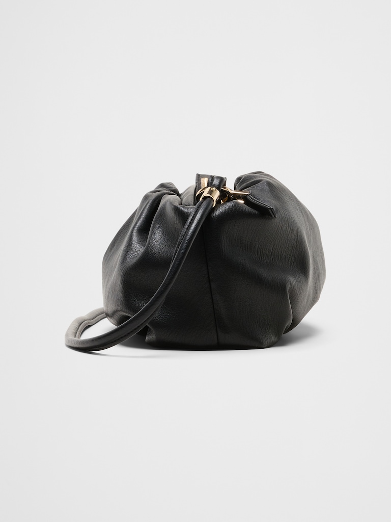 Vegan Leather Cloud Crossbody Bag
