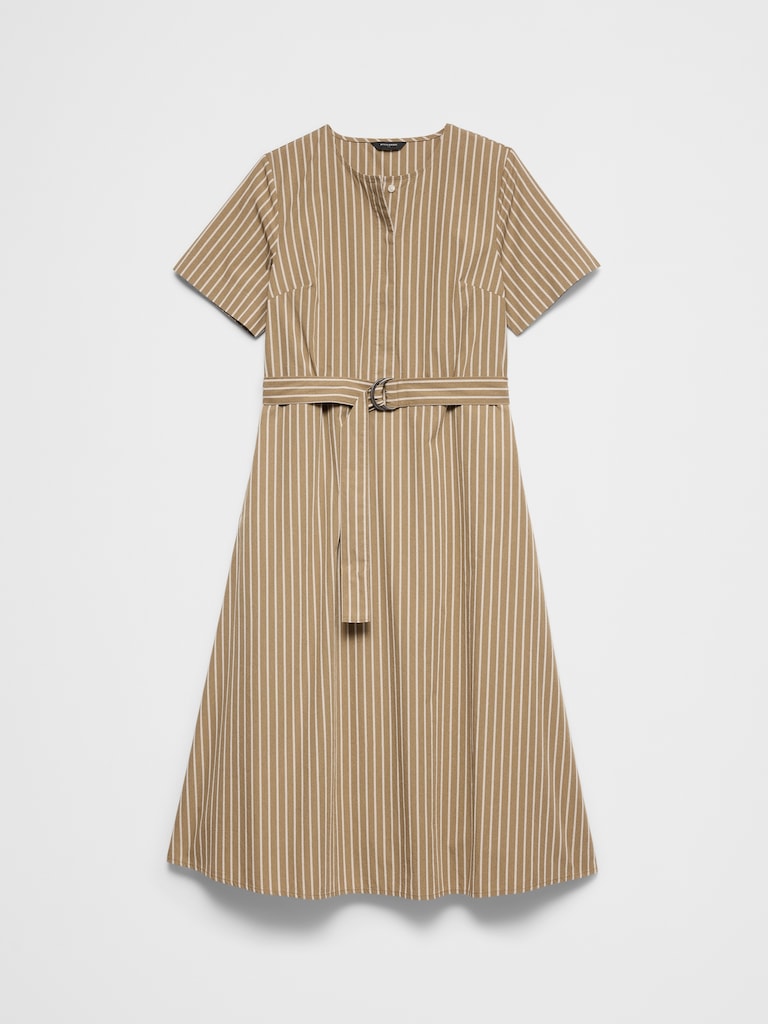 Poplin Midi Dress