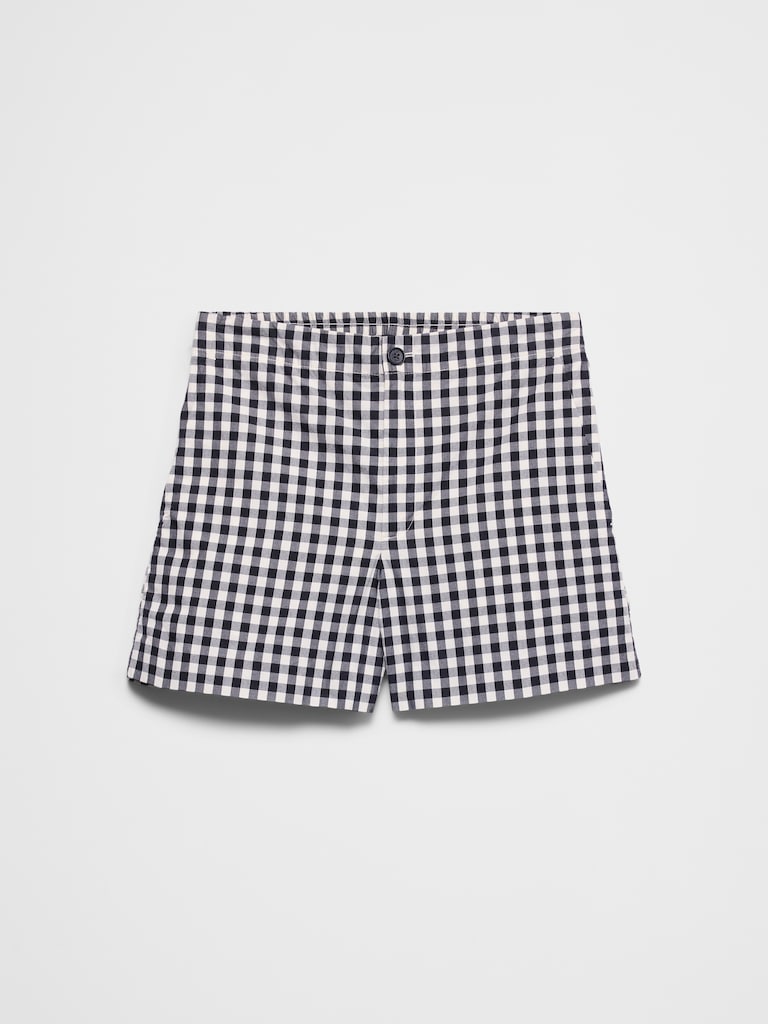 High-Rise Poplin Short
