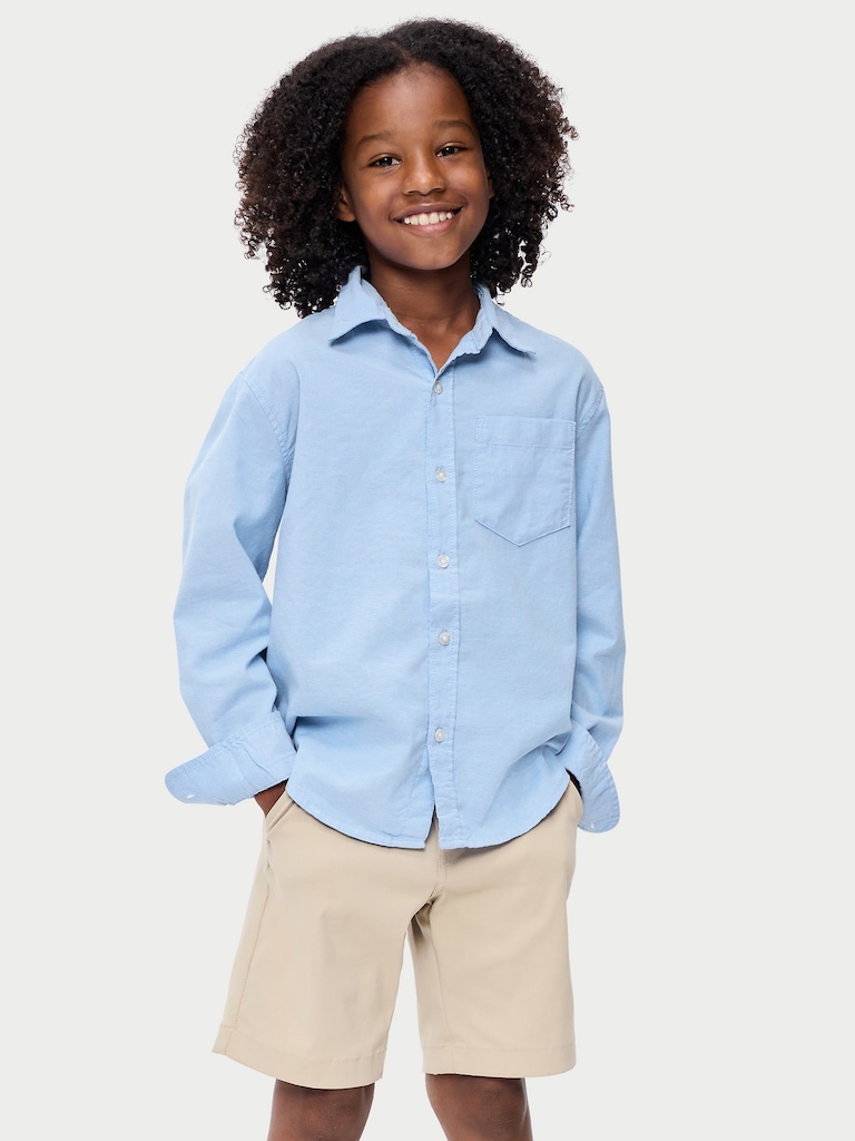 Chemise d’uniforme oxford légère pour garçon