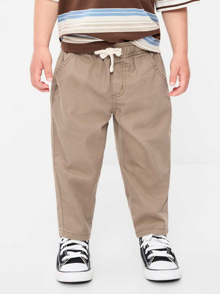 Pull-On Barrel-Leg Pants for Toddler Boys
