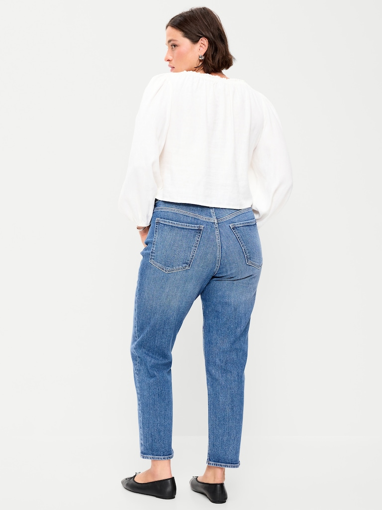 High-Waisted OG Straight Ankle Jeans