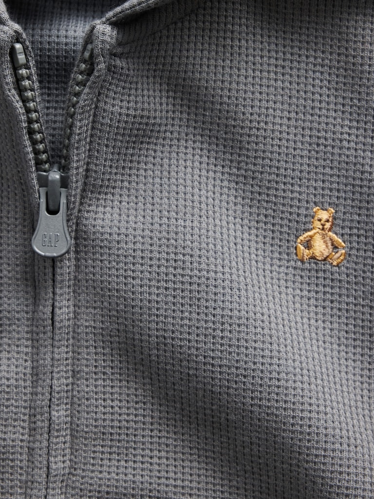 Baby & Toddler Waffle Zip Hoodie