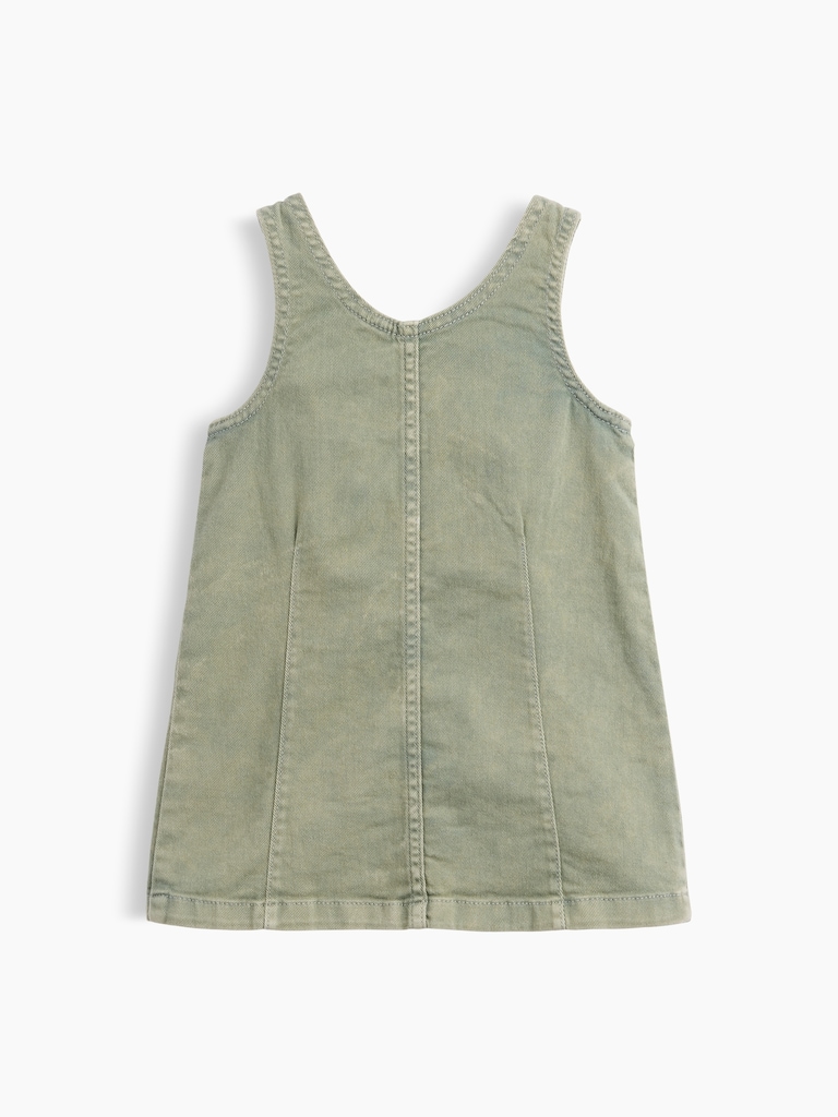 Baby & Toddler Denim Heart Pocket Shift Dress