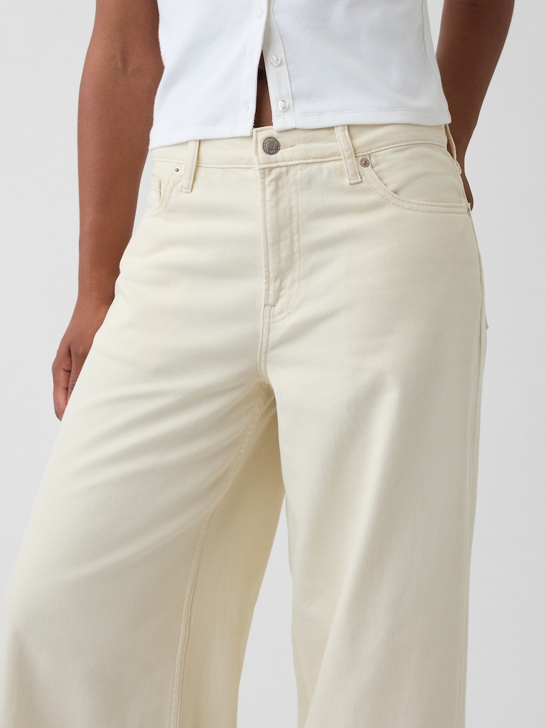 Curvy Mid Rise UltraSoft Baggy Jeans