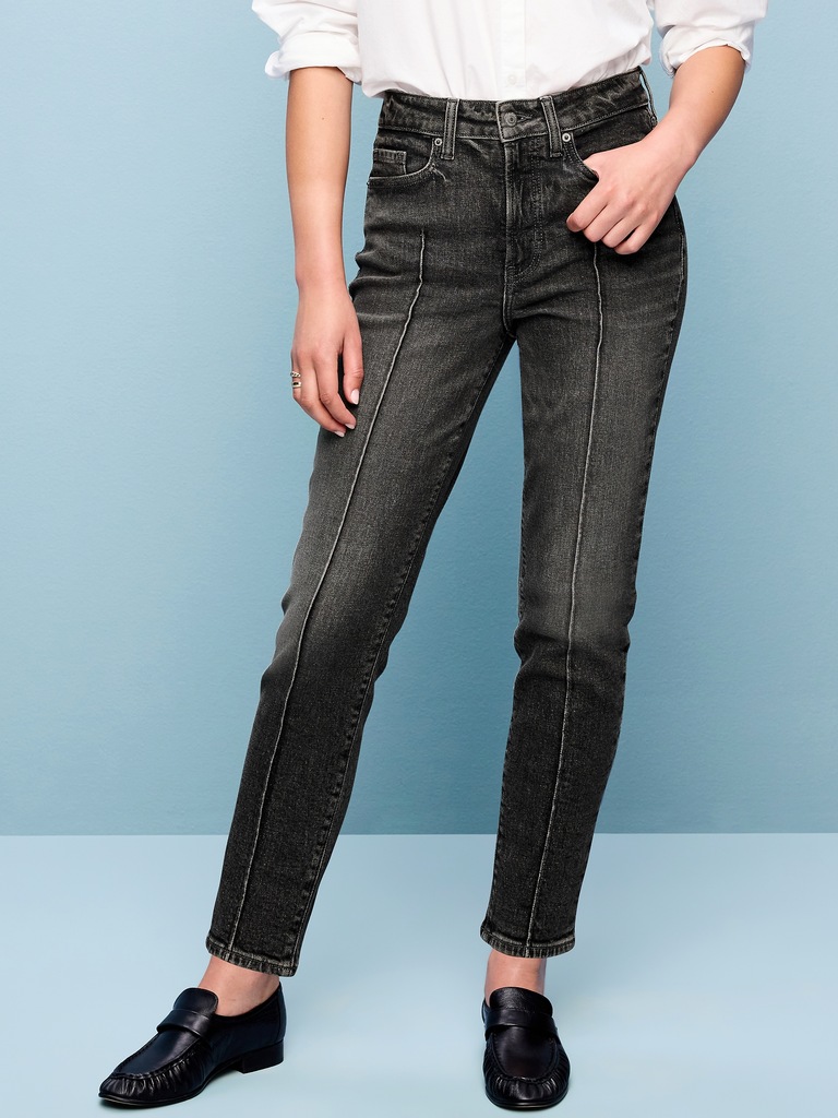 High-Waisted OG Straight Ankle Jeans