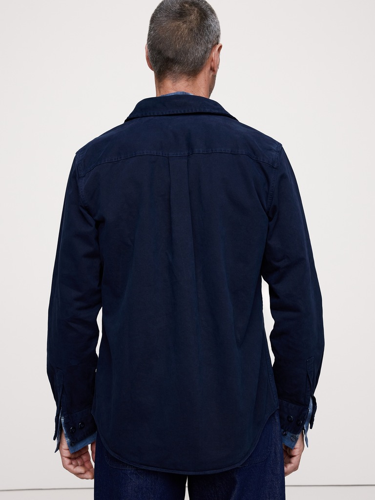 Cotton Twill Shirt Jacket