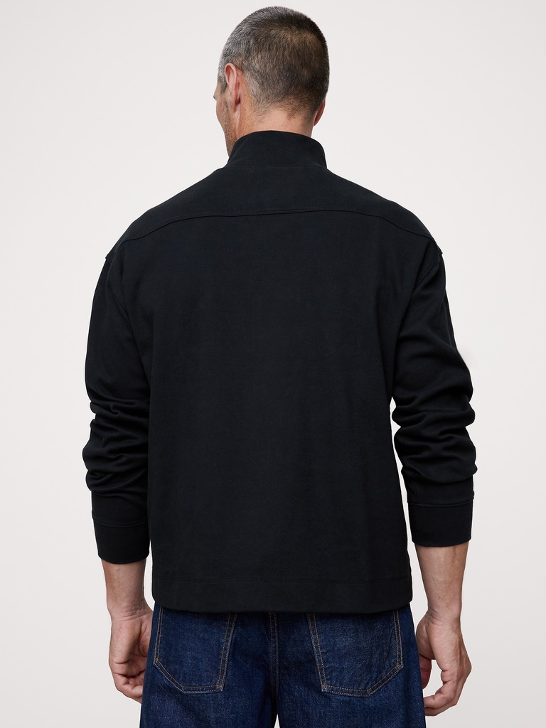 Luxury-Touch Half-Zip Polo