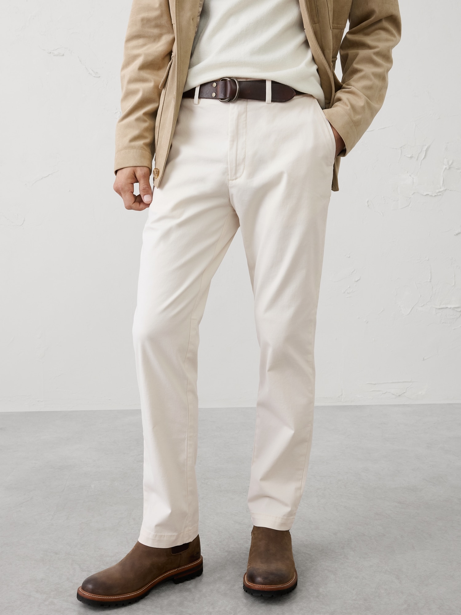 Men's White Chinos & Casual Pants | Banana Republic Factory