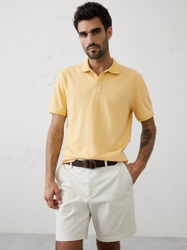 Standard-Fit Pique Polo