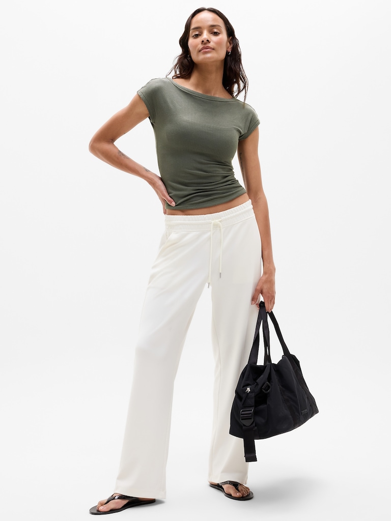 Perfect Rib Boatneck Tee