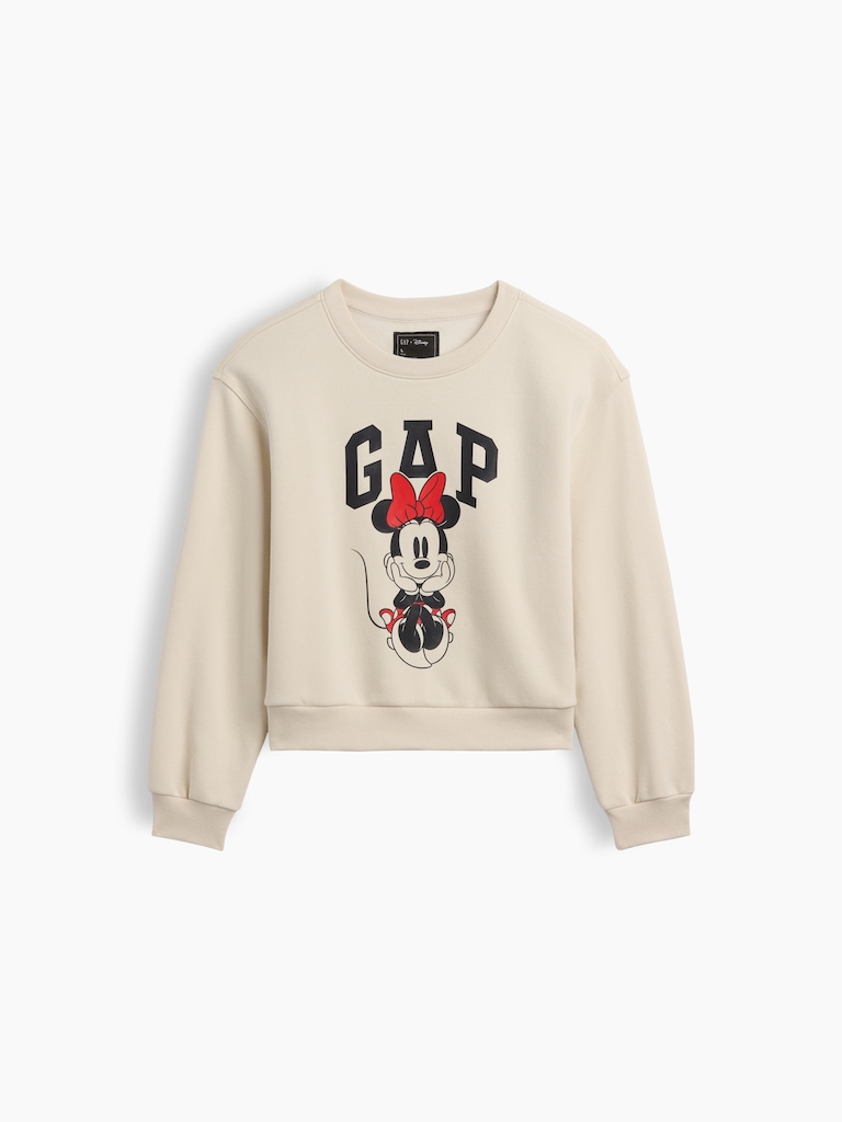 GapKids × Disney Minnie Mouse Relaxed Wedge Crewneck Sweatshirt