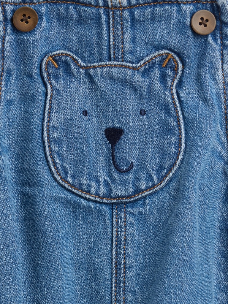 Baby Brannan Bear Denim Overalls