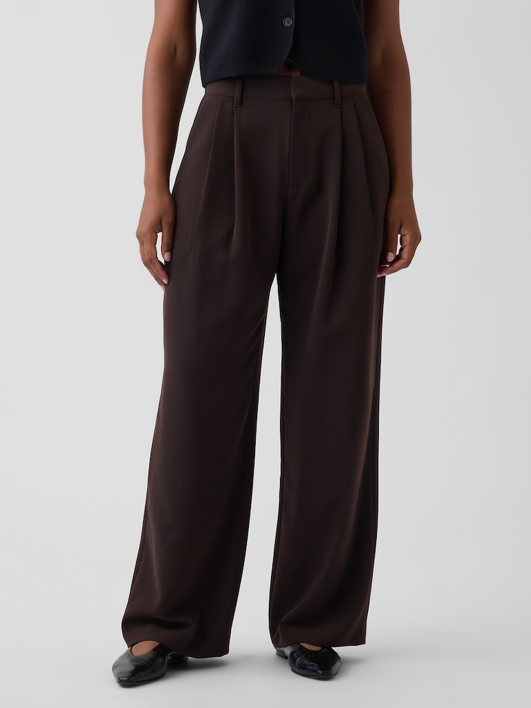 Curvy 365 High Rise Pleated Trousers