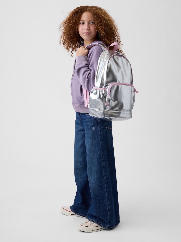 Kids Metallic Charm Backpack