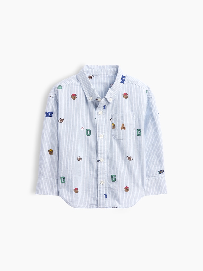Baby & Toddler Print Oxford Big Shirt