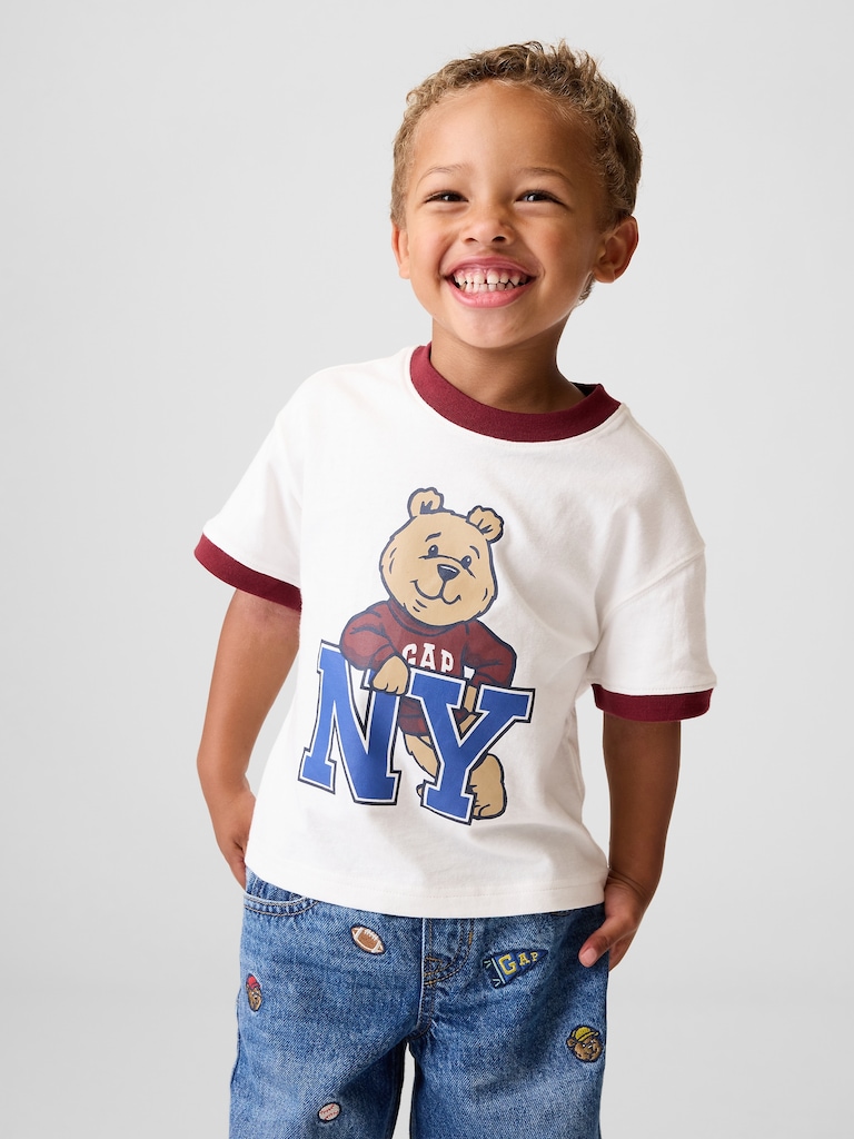 Baby & Toddler Brannan Bear Graphic Logo Ringer T-Shirt
