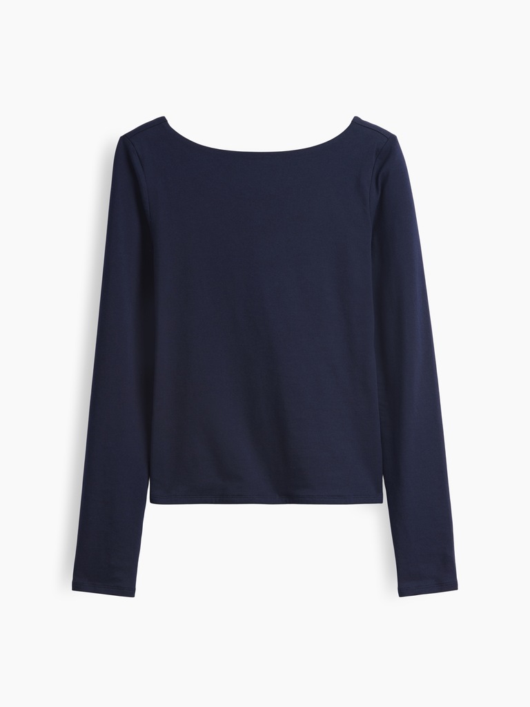 CloseKnit Jersey Scoop-Back T-Shirt