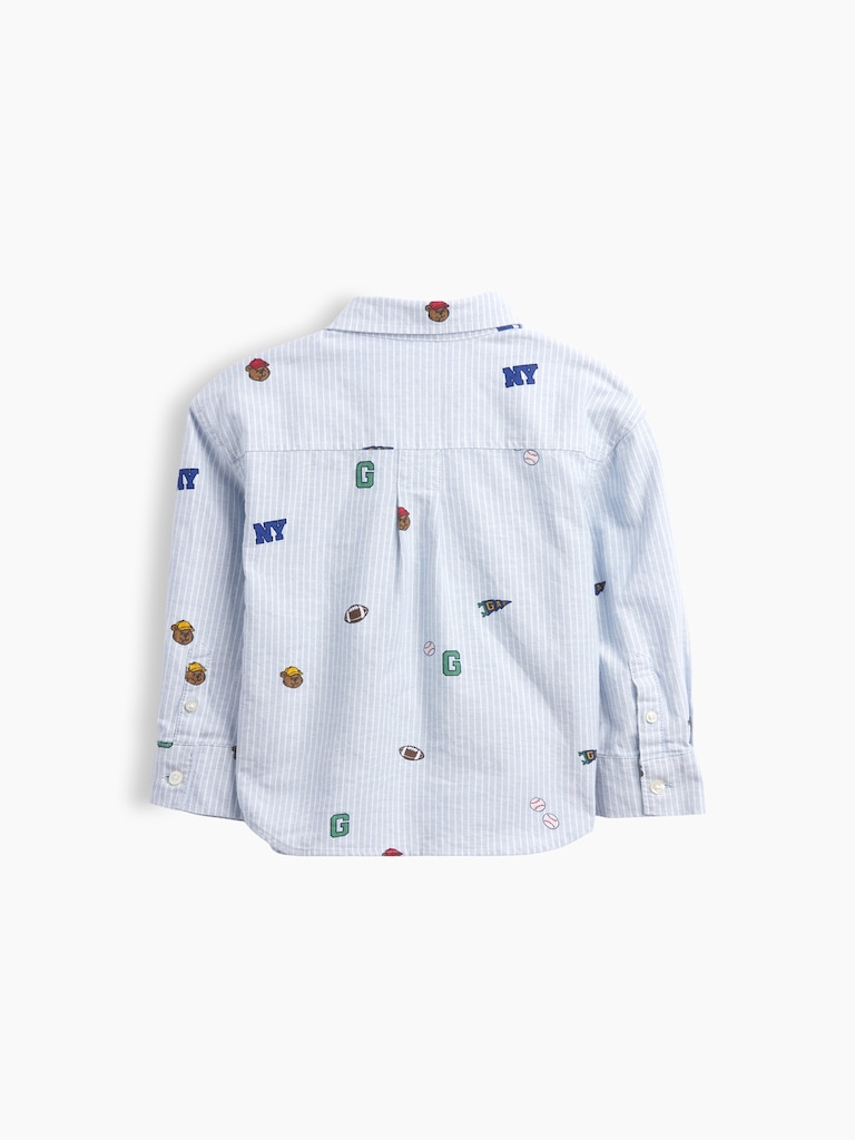 Baby & Toddler Print Oxford Big Shirt