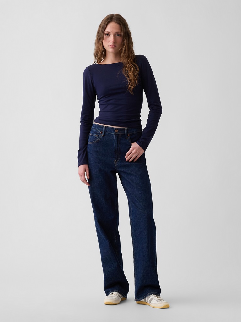 CloseKnit Jersey Scoop-Back T-Shirt