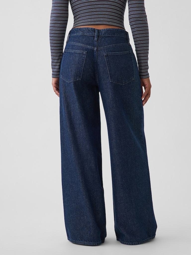 Curvy Mid Rise UltraSoft Baggy Jeans