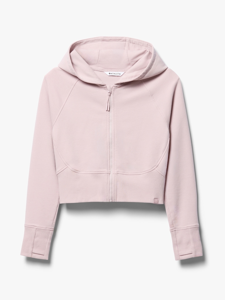 Athleta Girl All Day Full Zip Shrunken Hoodie