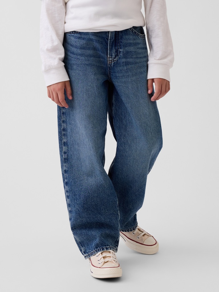 Kids Baggy Taper Jeans