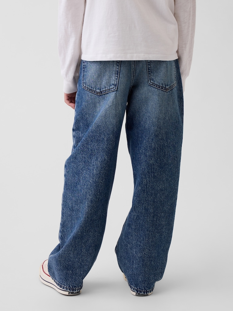 Kids Baggy Taper Jeans